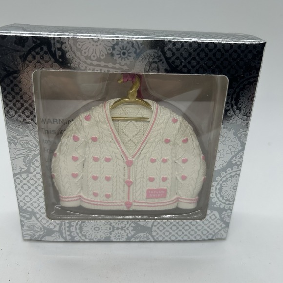 Taylor Swift NIB Official Merchandise Lover Cardigan Christmas Ornament - Picture 4 of 5